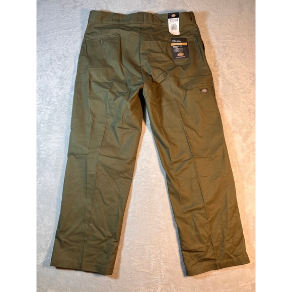 Dickies Loose Fit Double Knee Cell Phone Pocket Work Skating Pants 40X32 Green - Picture 2 of 6